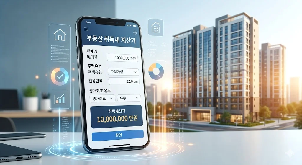 취득세 계산기 2026년판 — 내 세금 0원 만드는 감면 조건은?