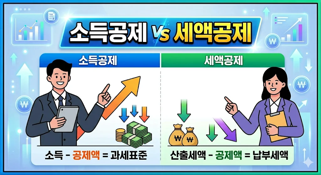 소득 공제 세액 공제 차이 총정리 — 연봉 높을수록 '이것'이 유리하다?