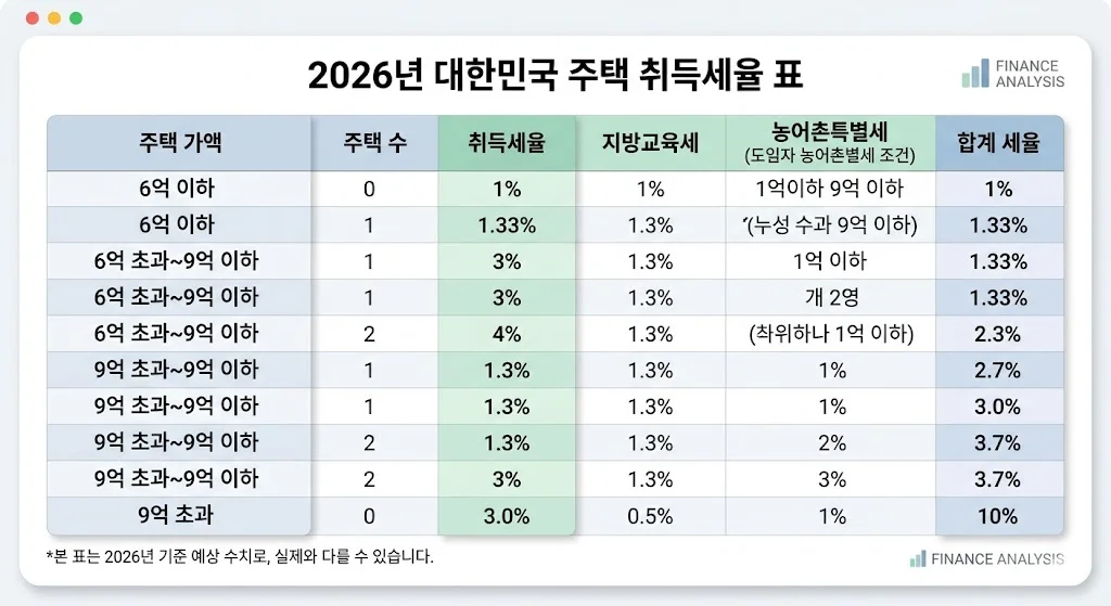 취득세 계산기 2026년판 — 내 세금 0원 만드는 감면 조건은?