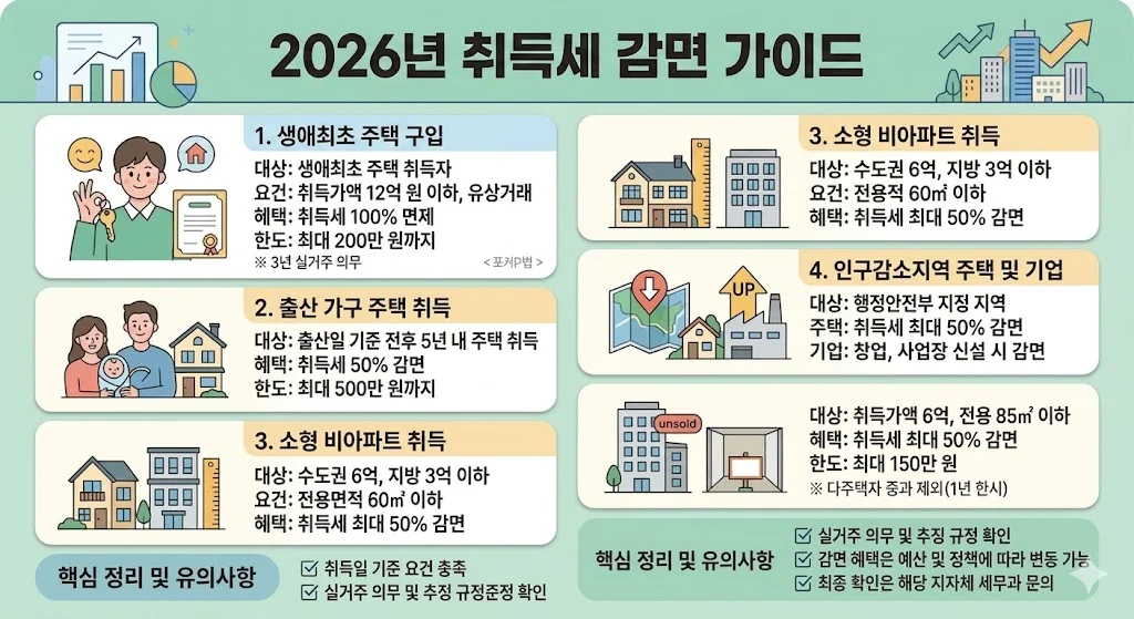 무주택자라면? 생애최초 취득세 감면 신청 방법 2026 | 놓치면 수백만 원 손해