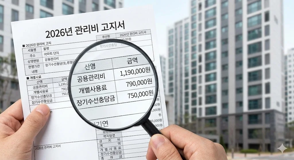 아파트 관리비 계산 완전정복 | 면적별 월 평균 얼마? - 고정비 줄이는 아빠의 비결